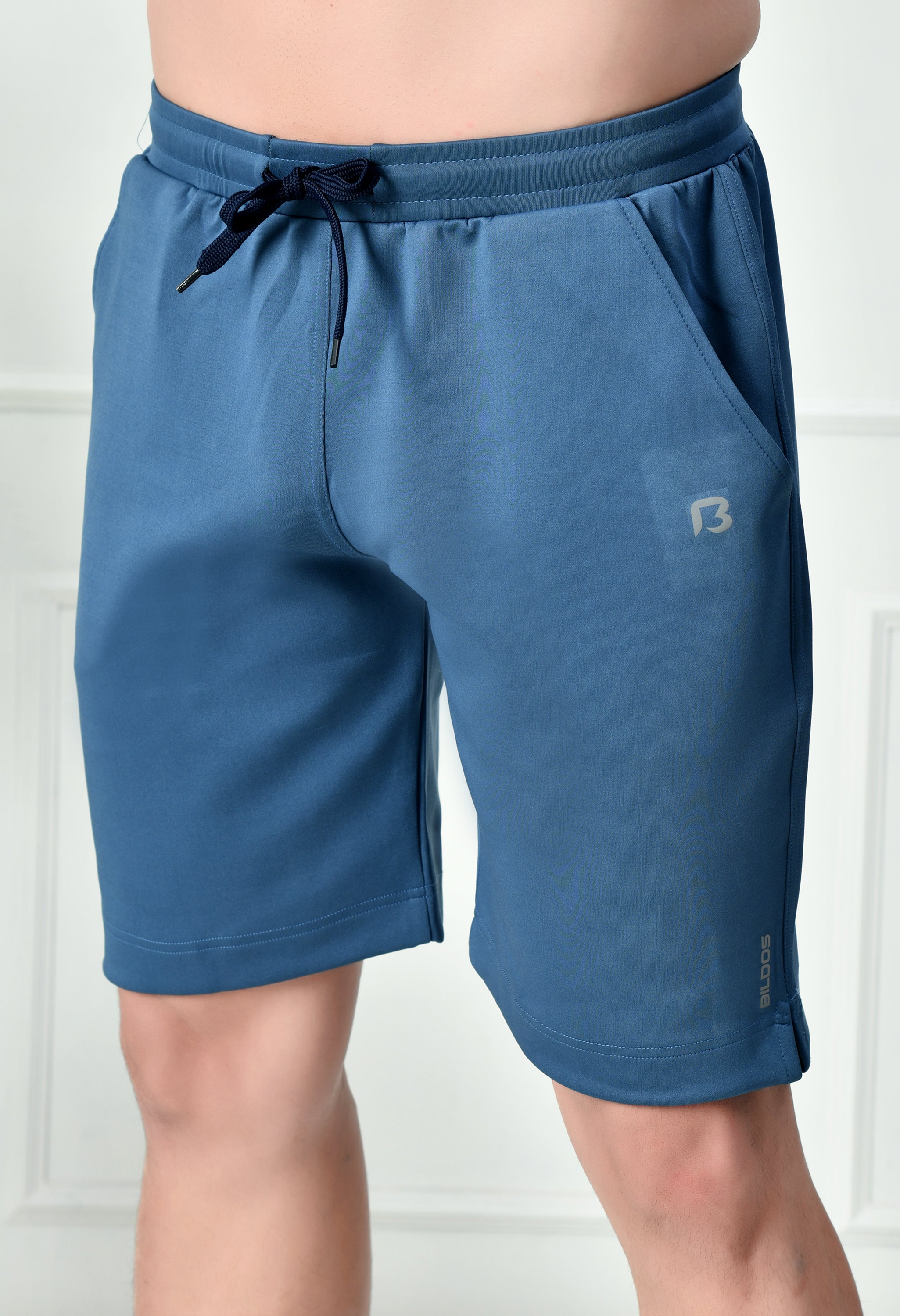 Bildos Super Soft Lycra Shorts - Slate blue