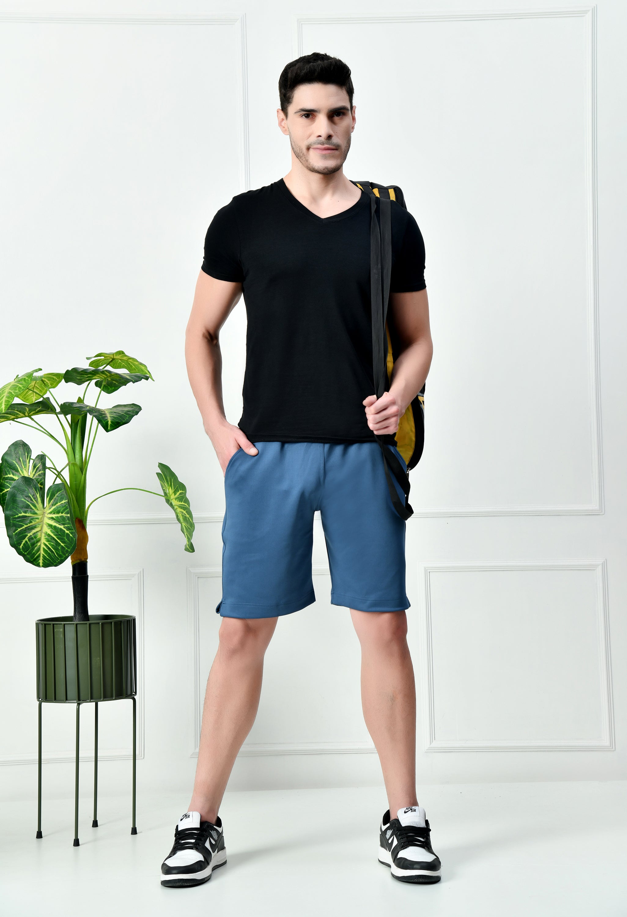 Bildos Super Soft Lycra Shorts - Slate blue
