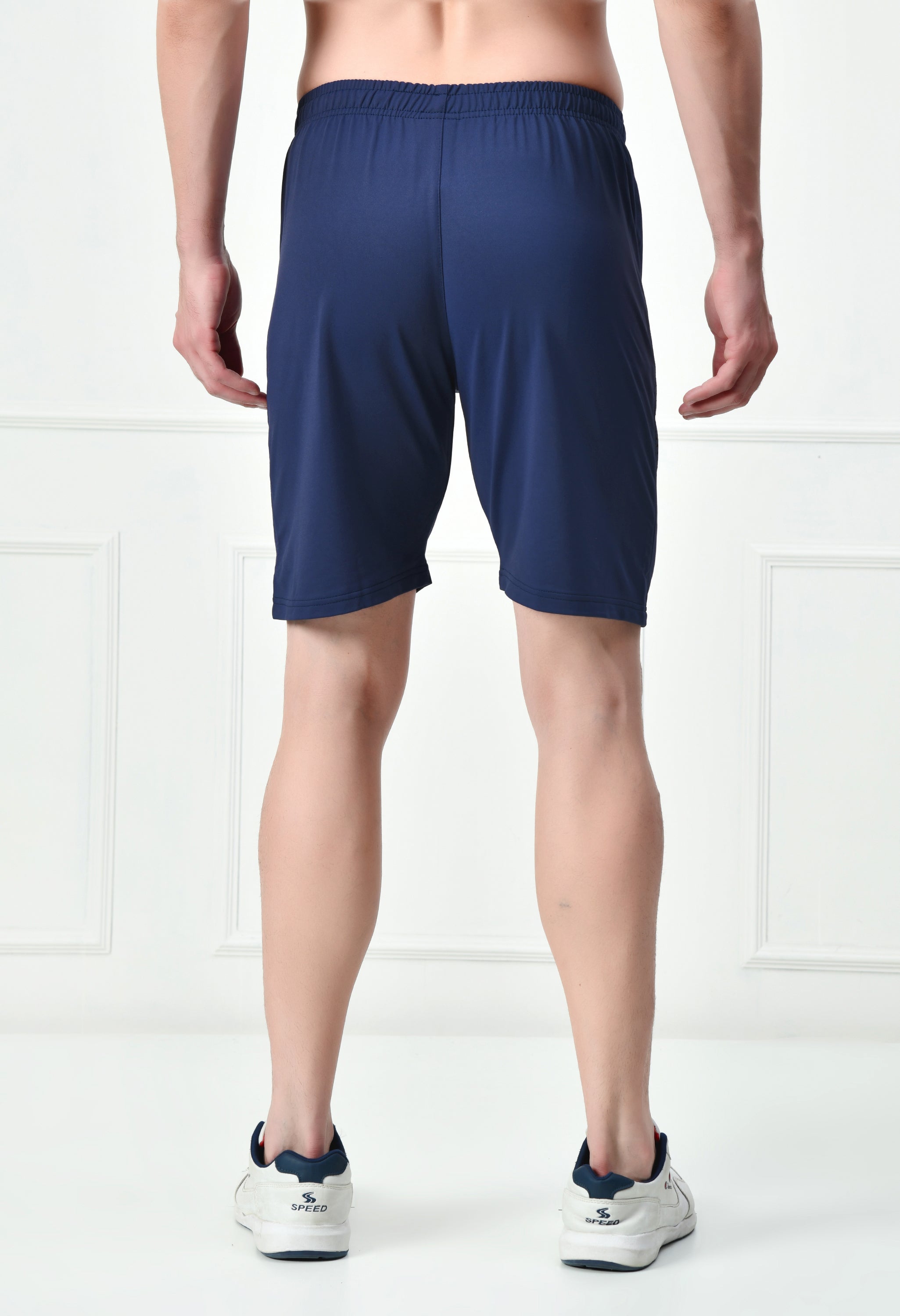 Bildos Stylish Shorts for Men With Zipper Pocket - Navy blue